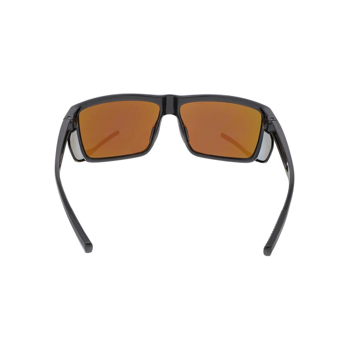 MCR Safety Swagger SR2 Safety Glasses with Charcoal Frame and Green Mirror Polarized Lens SR22BGZ - Back View