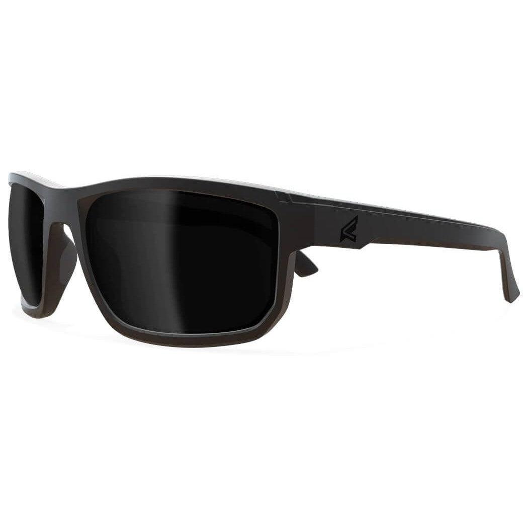 Edge Defiance Safety Glasses with Black Frame and Smoke Vapor Shield Anti-Fog Lens ZDF116VS