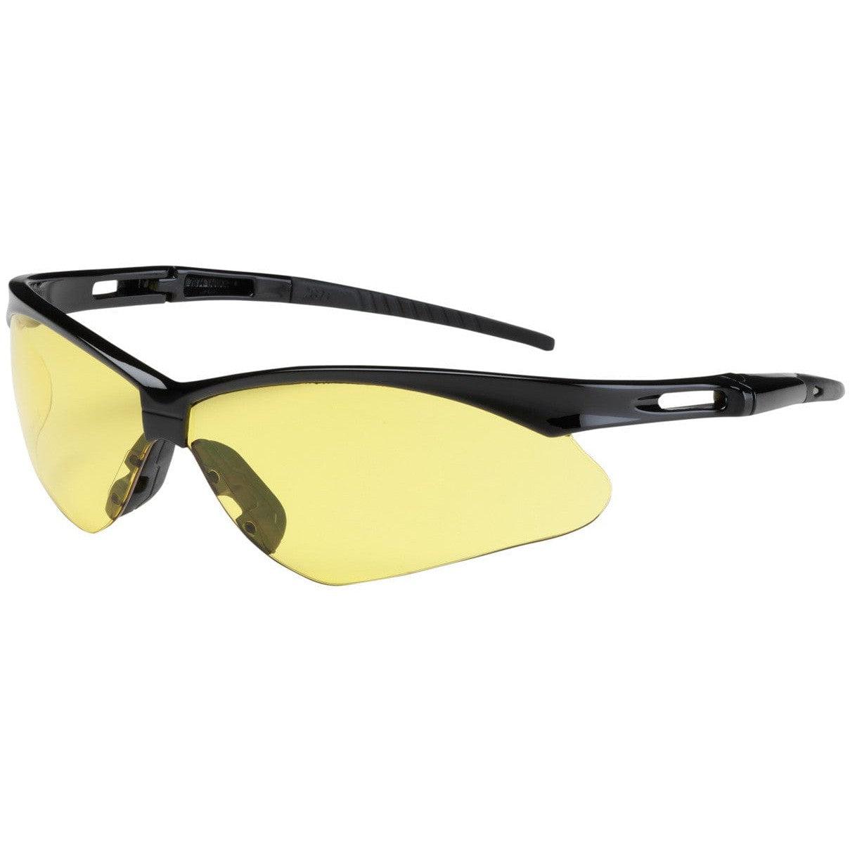 Bouton Anser Safety Glasses with Black Frame and Amber Lens 250-AN-10120