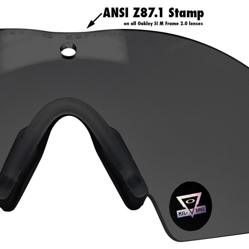 Oakley SI Ballistic M Frame 2.0 Hybrid with Black Frame and Grey Lens 11-142 Lens Markings