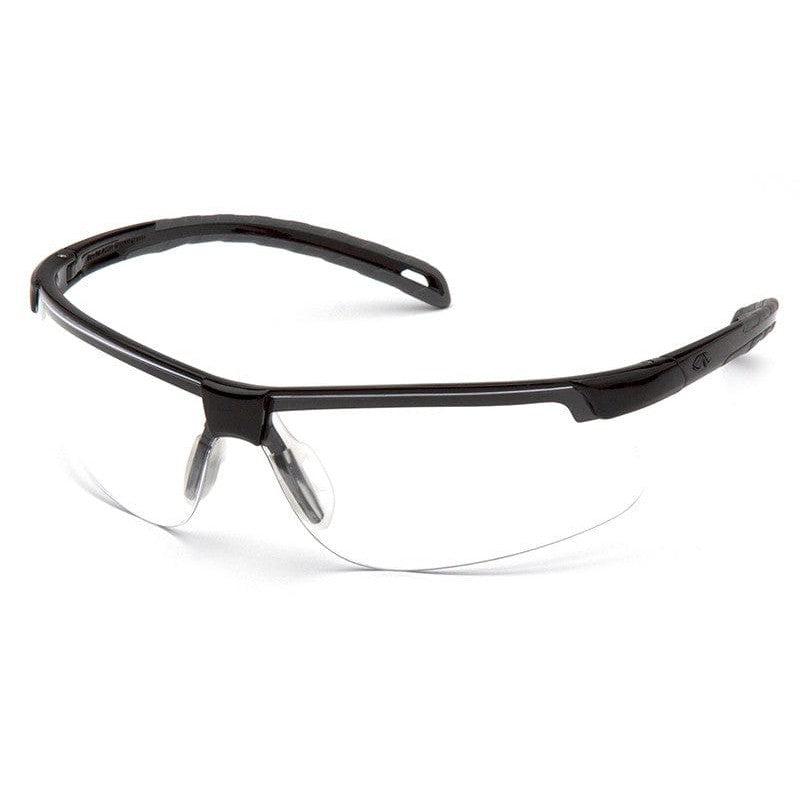Pyramex Ever-Lite Safety Glasses with Black Frame and Clear Lenses