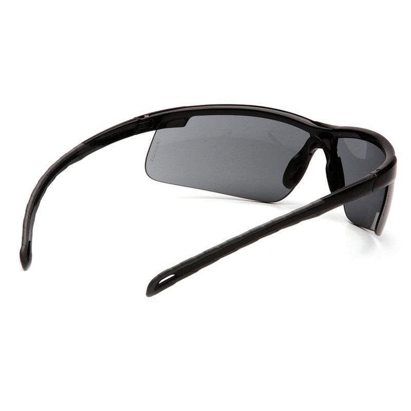 Pyramex Ever-Lite Safety Glasses with Black Frame and Gray Anti-Fog Lenses - Inside View