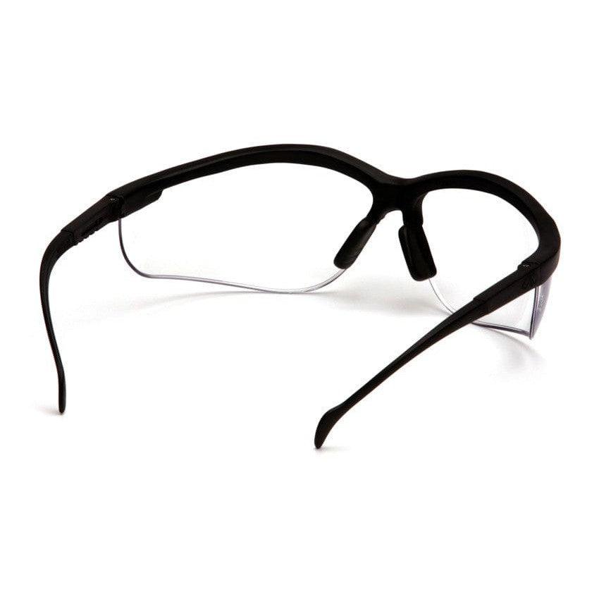 Pyramex Venture 2 Safety Glasses Black Frame Clear Anti-Fog Lens Inside View