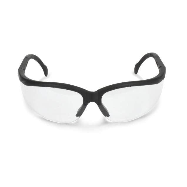 Radians Journey Safety Glasses with Black Frame and Clear Lens JR0110ID Front 